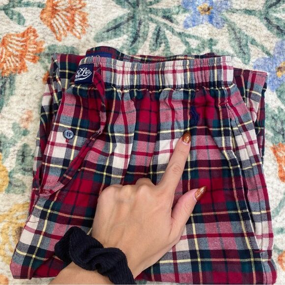 Polo Ralph Lauren Men's Plaid Flannel Pajama Set Size Medium red plaid cotton - Picture 13 of 13